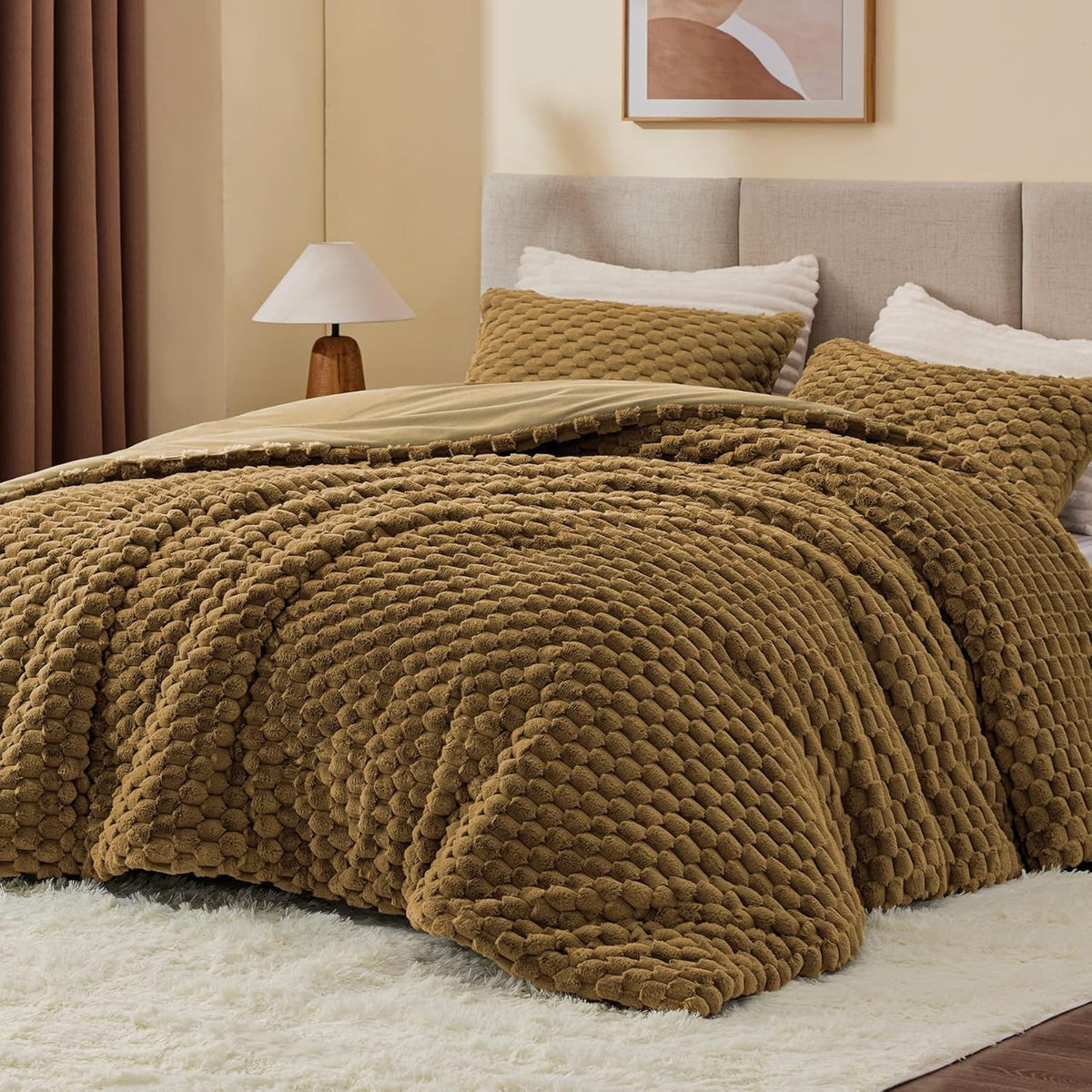 Luxe Flannel Fleece Comforter Set – Warm Winter Bedding