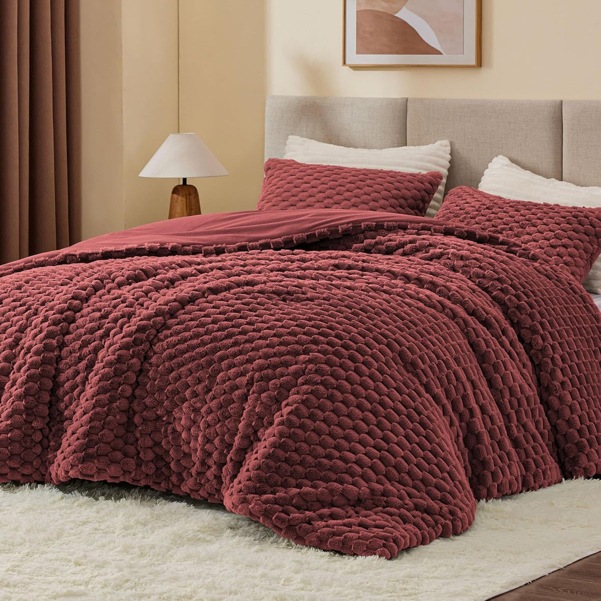 Luxe Flannel Fleece Comforter Set – Warm Winter Bedding