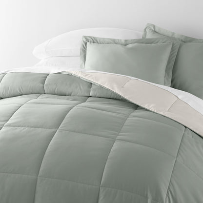 Reversible Down-Alternative Comforter Set