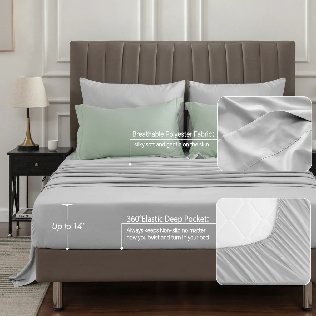 Luxe Reversible Comforter Set – 7-Piece All-Season Bedding with Sheets