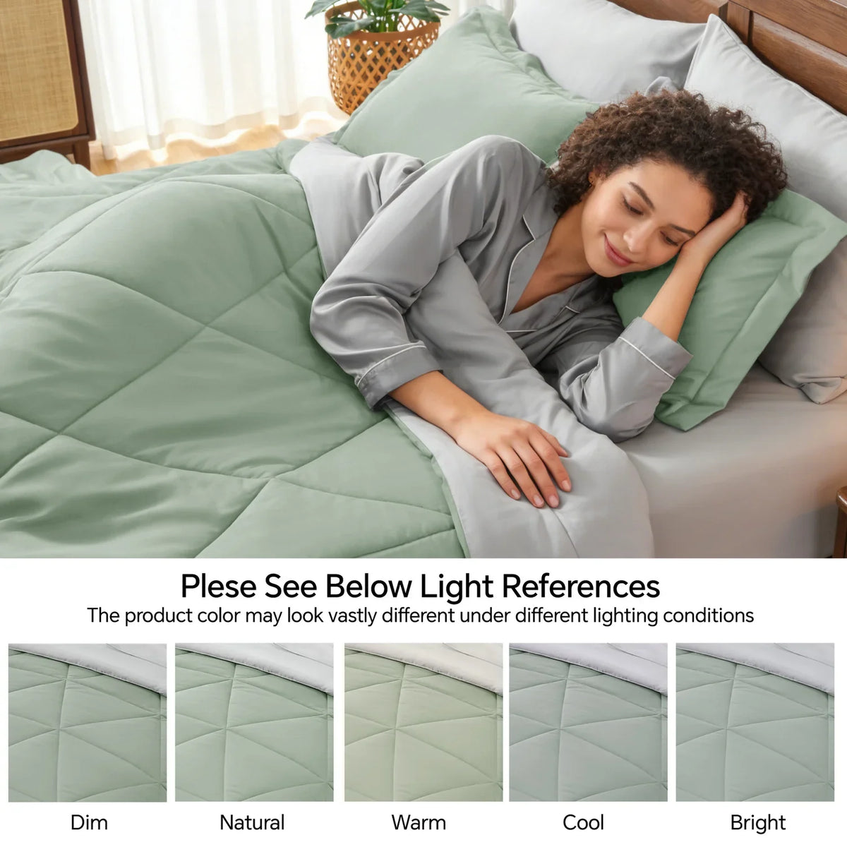 Luxe Reversible Comforter Set – 7-Piece All-Season Bedding with Sheets