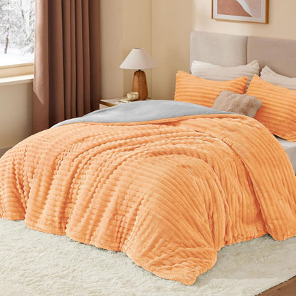Luxe Flannel Fleece Comforter Set – Warm Plush Bedding