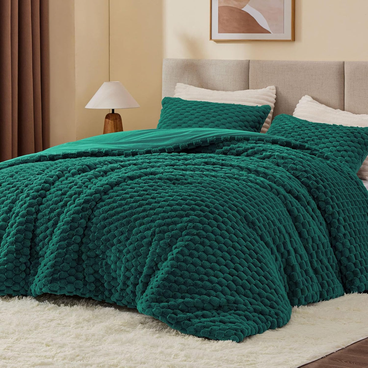 Luxe Flannel Fleece Comforter Set – Warm Winter Bedding