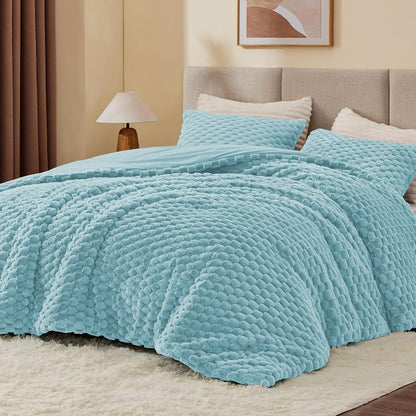 Luxe Flannel Fleece Comforter Set – Warm Winter Bedding