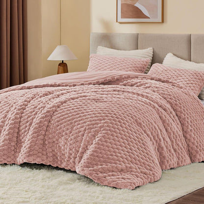 Luxe Flannel Fleece Comforter Set – Warm Winter Bedding