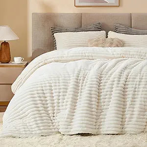 Luxe Flannel Fleece Comforter Set – Warm Plush Bedding