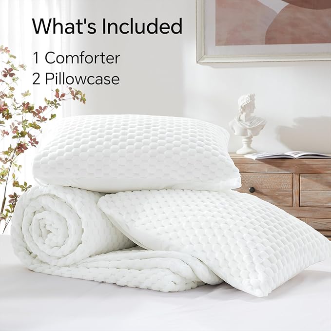 Luxe Flannel Fleece Comforter Set – Warm Winter Bedding