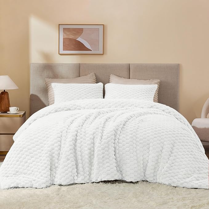 Luxe Flannel Fleece Comforter Set – Warm Winter Bedding