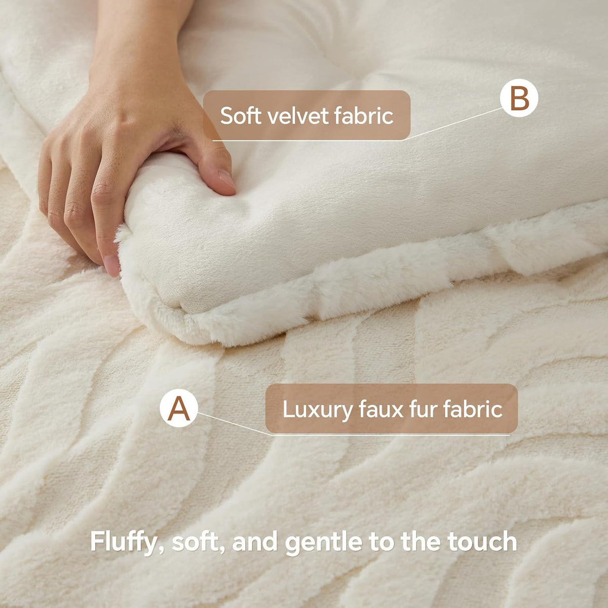 Luxe Flannel Faux Fur Comforter Set – Plush Winter Bedding