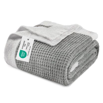 Boho Chenille Knit Throw Blanket – Cozy Texture for Couch & Bed