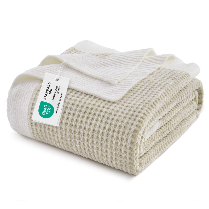Boho Chenille Knit Throw Blanket – Cozy Texture for Couch & Bed