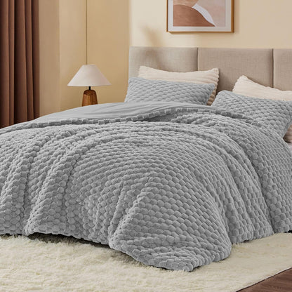 Luxe Flannel Fleece Comforter Set – Warm Winter Bedding