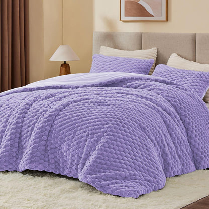 Luxe Flannel Fleece Comforter Set – Warm Winter Bedding