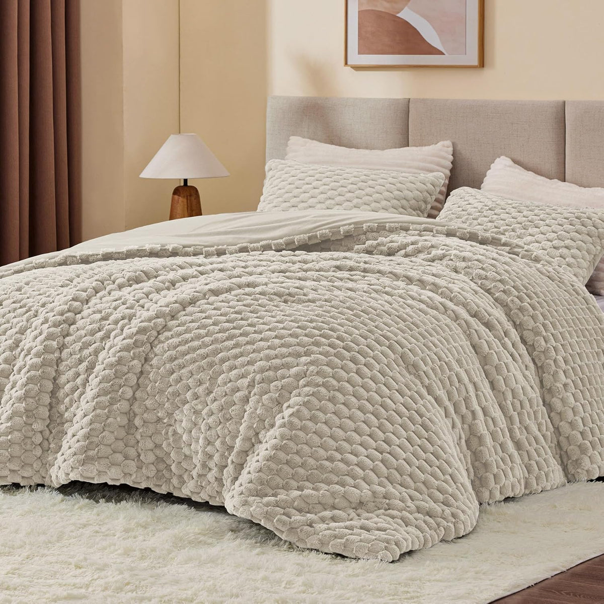 Luxe Flannel Fleece Comforter Set – Warm Winter Bedding