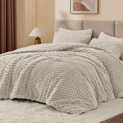Luxe Flannel Fleece Comforter Set – Warm Winter Bedding