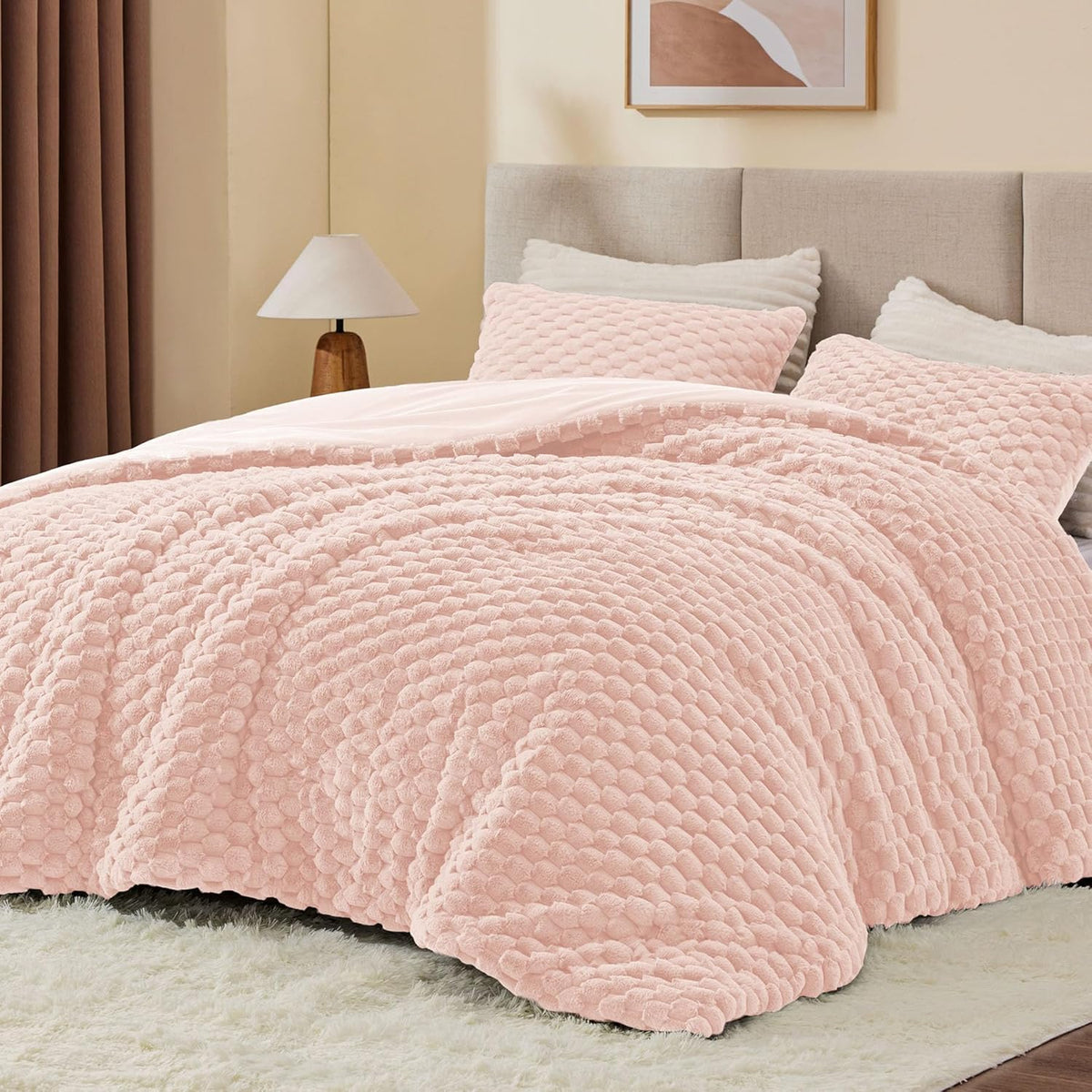 Luxe Flannel Fleece Comforter Set – Warm Winter Bedding