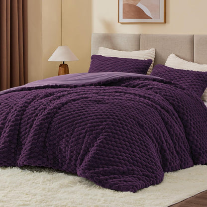 Luxe Flannel Fleece Comforter Set – Warm Winter Bedding