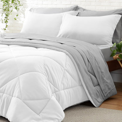 Luxe Reversible Comforter Set – 7-Piece All-Season Bedding with Sheets