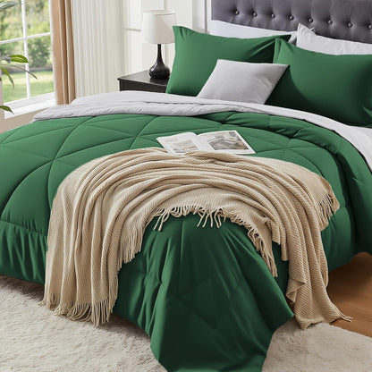 Luxe Reversible Comforter Set – 7-Piece All-Season Bedding with Sheets