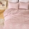 Boho Tufted Jacquard Comforter Set – Blush, Lightweight All-Season