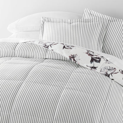 Vintage Magnolia Reversible Down-Alternative Comforter Set