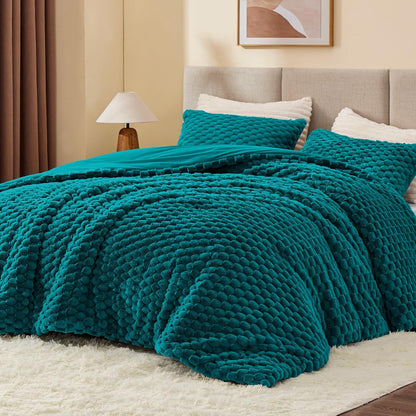 Luxe Flannel Fleece Comforter Set – Warm Winter Bedding