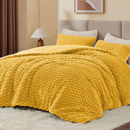 Luxe Flannel Fleece Comforter Set – Warm Winter Bedding