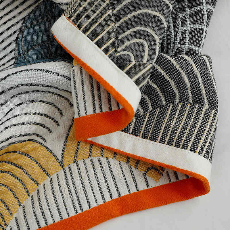 Shell Print Jacquard Cotton Bath Towel