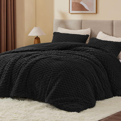 Luxe Flannel Fleece Comforter Set – Warm Winter Bedding