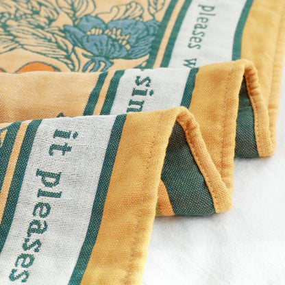 Flower Mixed Color Reversible Bath Towel