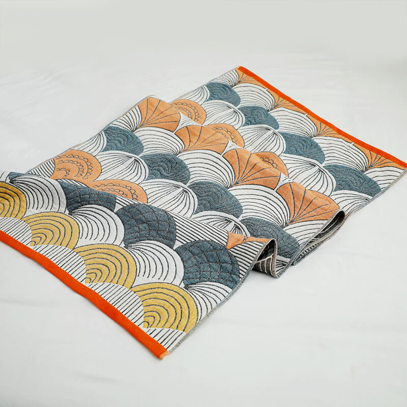 Shell Print Jacquard Cotton Bath Towel