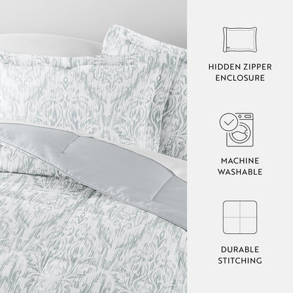 English Countryside Reversible Down-Alternative Comforter Set