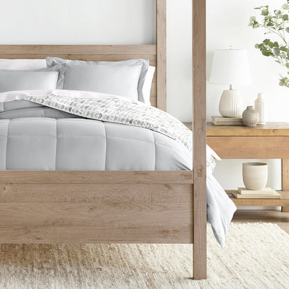 Moonlight Stars Reversible Down-Alternative Comforter Set