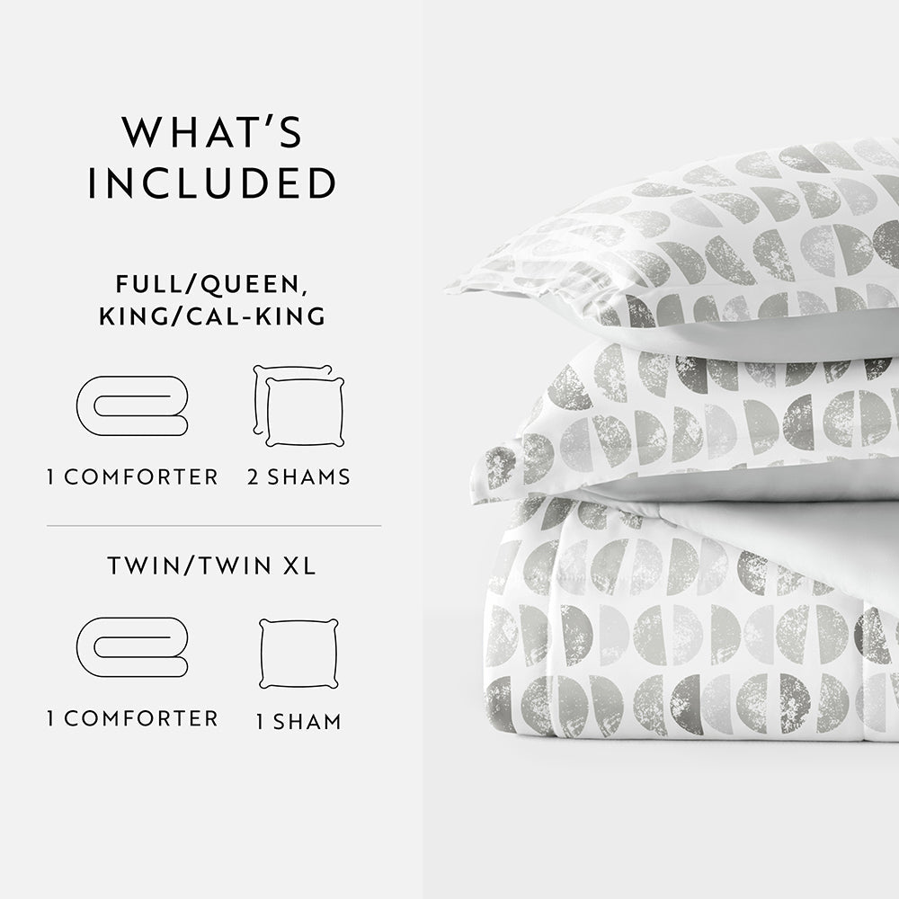 Moonlight Stars Reversible Down-Alternative Comforter Set