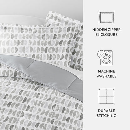 Moonlight Stars Reversible Down-Alternative Comforter Set