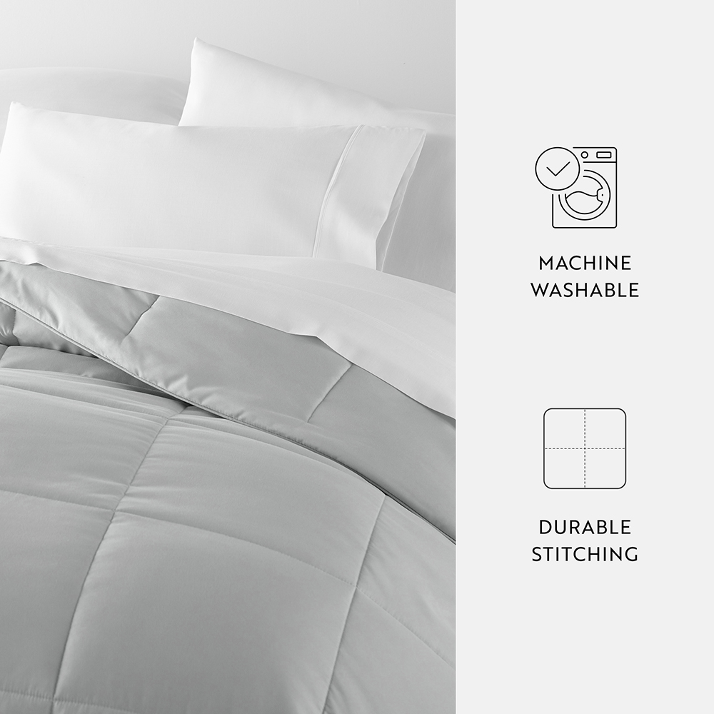 Solid Down-Alternative Comforter